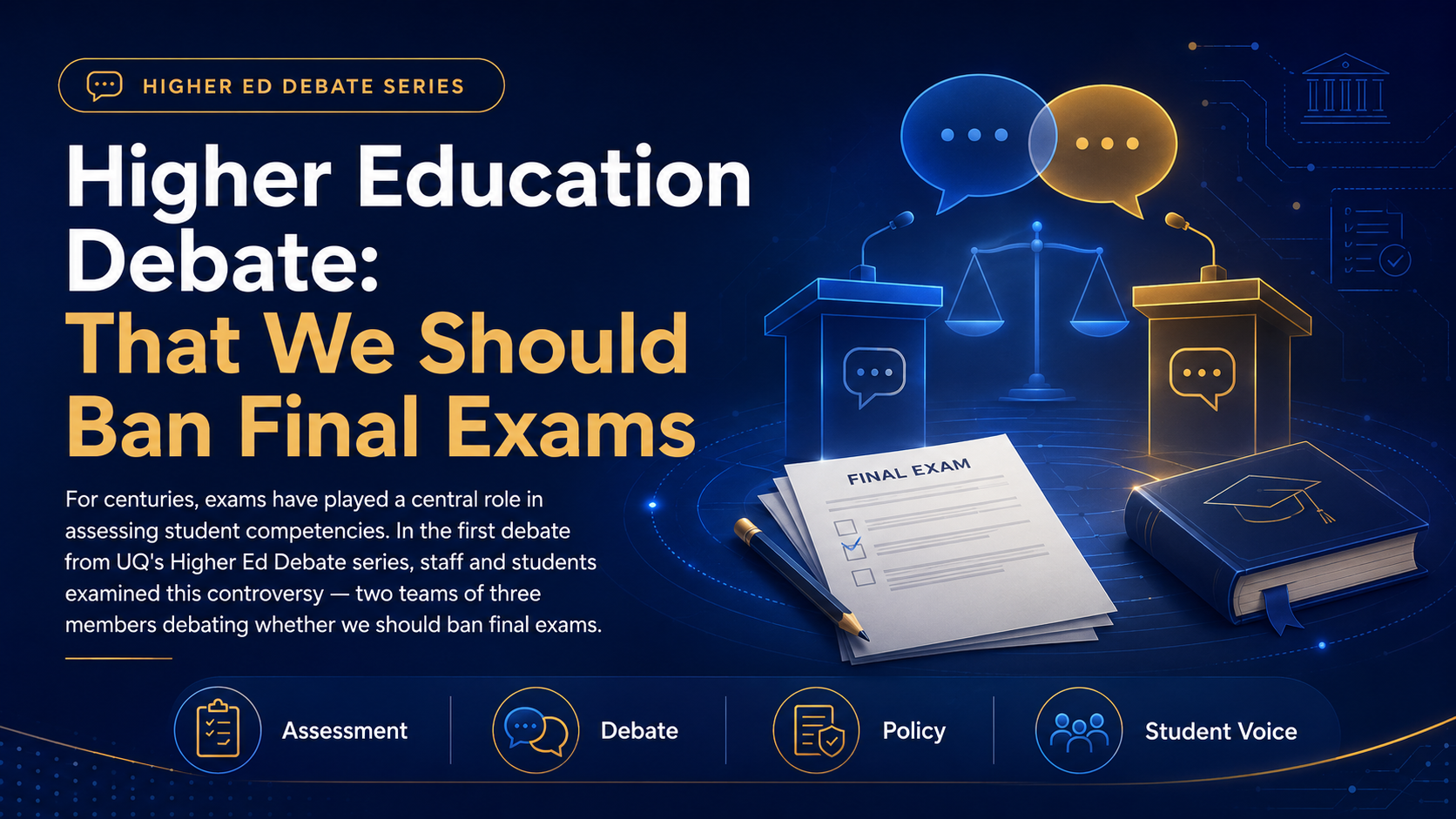 Higher Education Debate: Ban Final Exams